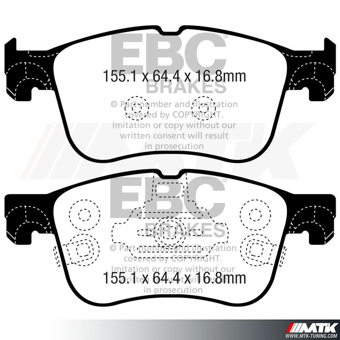 Plaquettes avant EBC Brakes Ford Puma II ST200