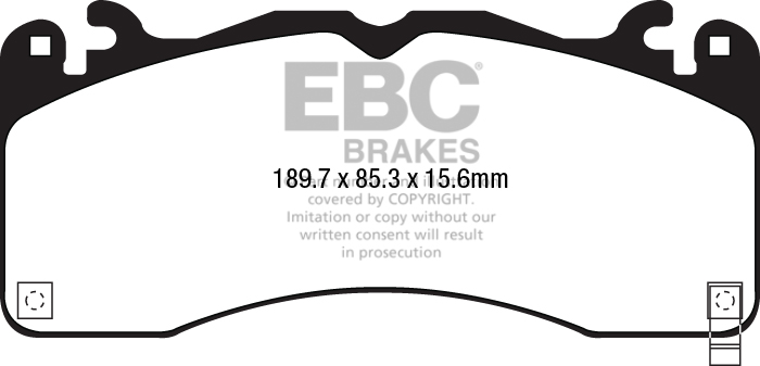 Plaquettes avant EBC Brakes Ford Mustang 6