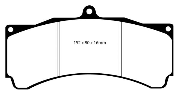 Plaquettes avant EBC Brakes pour étrier Forge - D2 Racing