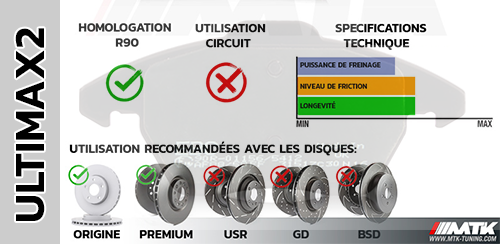 plaquettes ebc ultimax 2