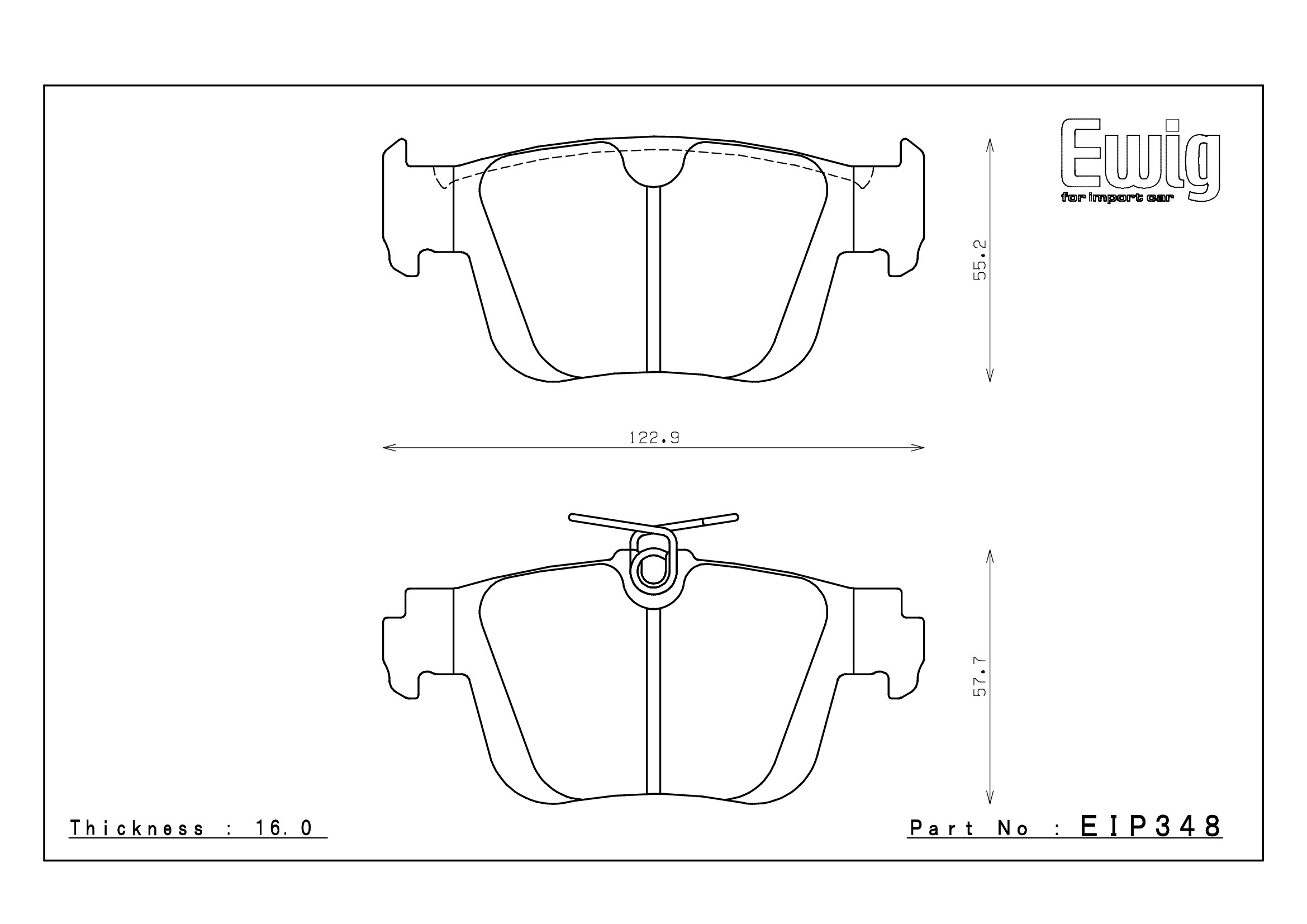 Plaquettes Endless MX72 EIP 348 pour VW Golf VIII