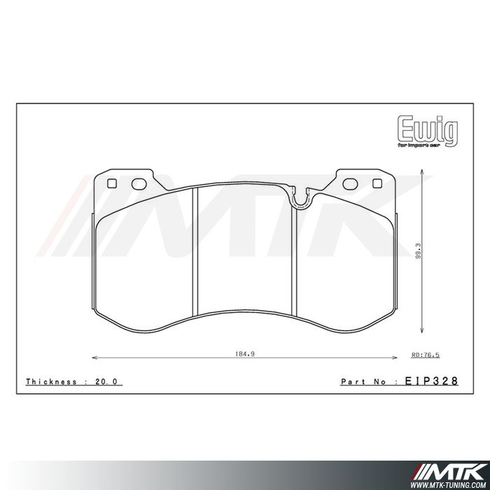 Plaquettes Endless MX72 EIP328