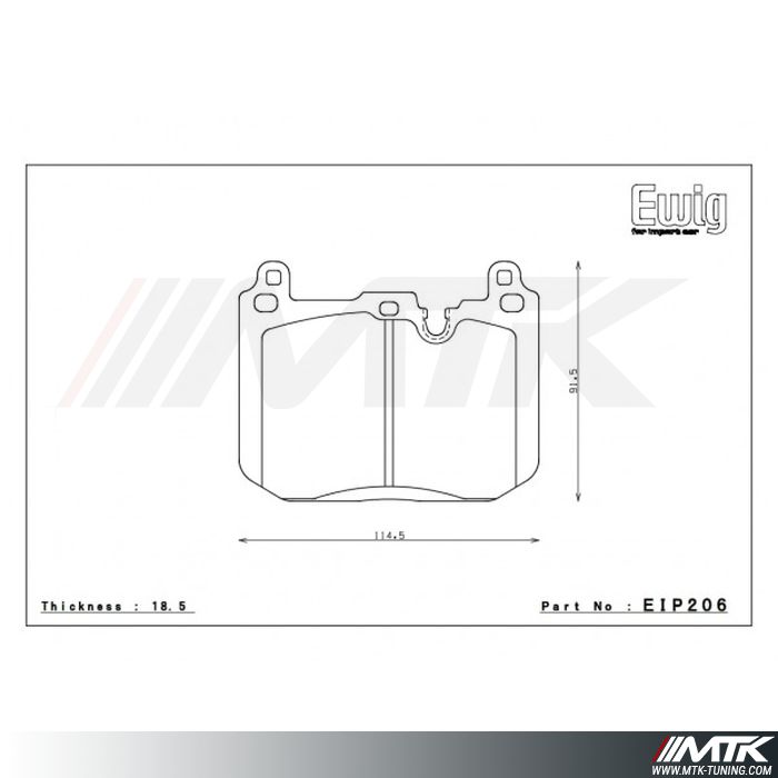 Plaquettes Endless MX-82 EIP206
