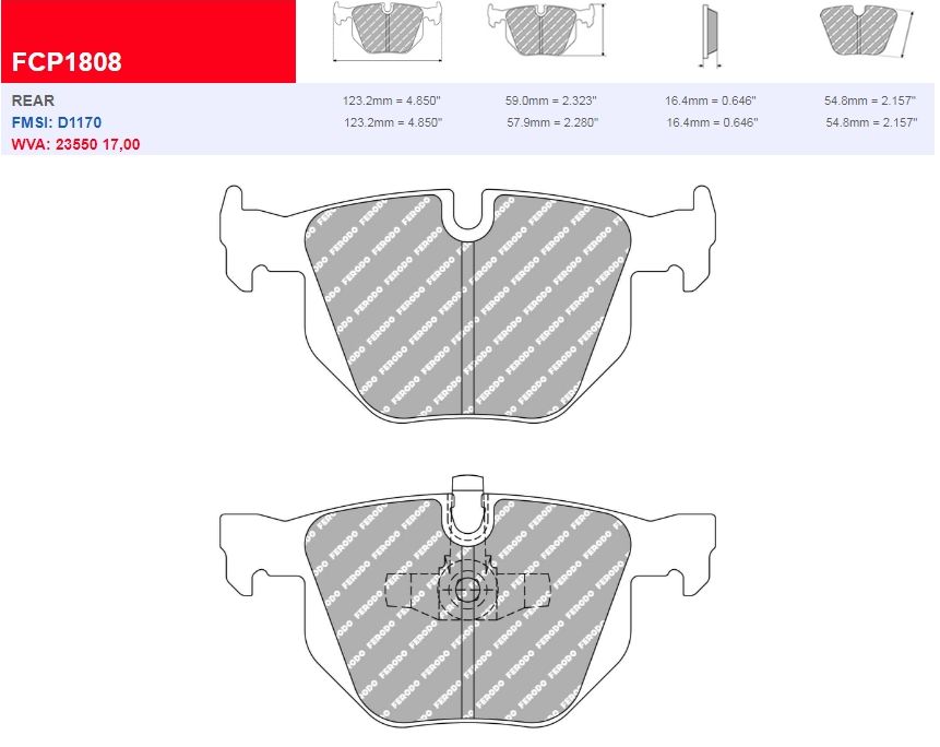 Plaquettes Ferodo DS Performance FDS1808 - BMW