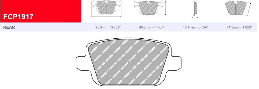 Plaquettes Ferodo DS2500 FCP5358H