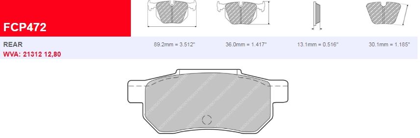 Plaquettes Ferodo DS 2500 FCP472H - Honda