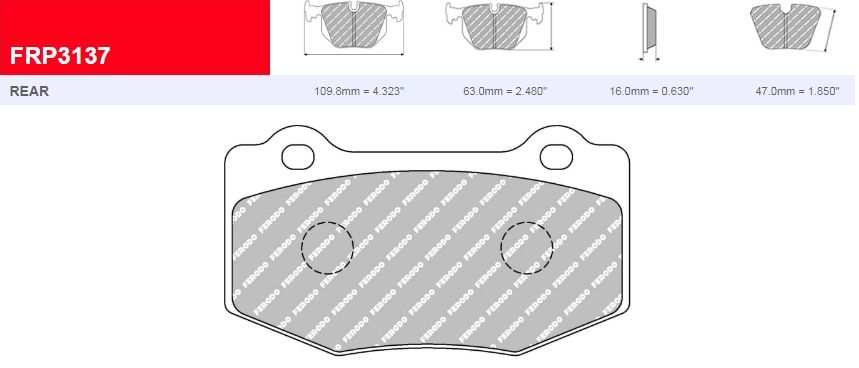 Plaquettes Ferodo DS1.11 FRP3137H - CHEVROLET