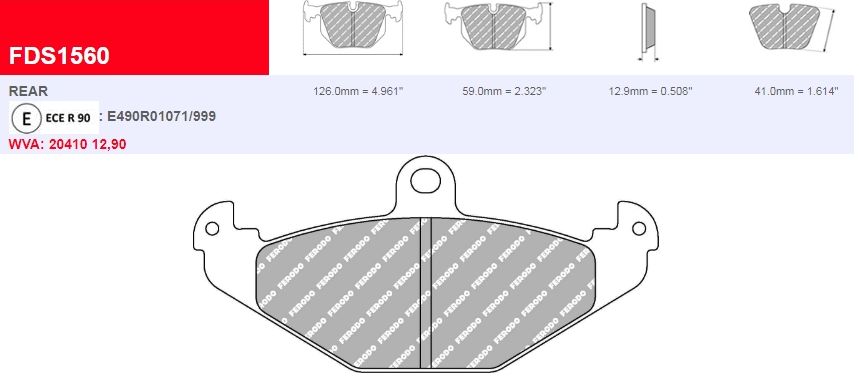 Plaquettes Ferodo DS Performance FDS1560 - OPEL