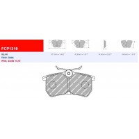 Plaquettes Ferodo DS 2500 FCP1319H - FORD