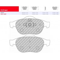 Plaquettes Ferodo DS 2500 FCP1441H - Twingo 2 RS