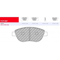 Plaquettes Ferodo DS UNO FCP1467Z - Peugeot 206 RC