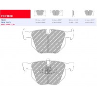 Plaquettes Ferodo DS 2500 FCP1808H - BMW
