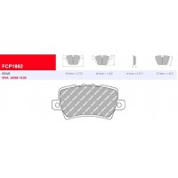 Plaquettes Ferodo DS 2500 FCP1862H - HONDA