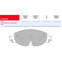 Plaquettes Ferodo DS 2500 FCP4433H - AUDI
