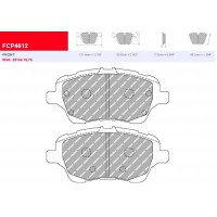 Plaquettes Ferodo DS 2500 FCP4612H - FORD