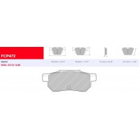 Plaquettes Ferodo DS 2500 FCP472H - Honda
