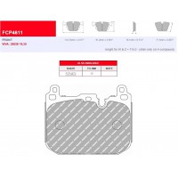 Plaquettes Ferodo DS 2500 FCP4611H - BMW