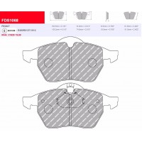 Plaquettes Ferodo DS 2500 FCP1068H - Opel - Saab