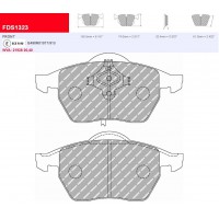 Plaquettes Ferodo DS 2500 FCP1323H - AUDI