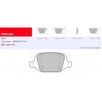 Plaquettes Ferodo DS 2500 FCP1324H - FIAT