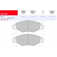 Plaquettes Ferodo DS 2500 FCP1378H - PEUGEOT