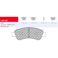 Plaquettes Ferodo DS 2500 FCP1399H - PEUGEOT