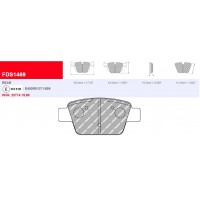 Plaquettes Ferodo DS 2500 FCP1469H - Peugeot 207