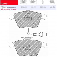 Plaquettes Ferodo DS 2500 FCP1765H - AUDI