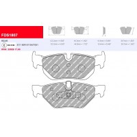 Plaquettes Ferodo DS 2500 FCP1807H - BMW