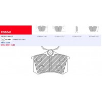 Plaquettes Ferodo DS 3000 FCP541R - CLIO 3 RS
