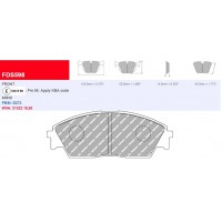 Plaquettes Ferodo DS 2500 FCP598H - HONDA