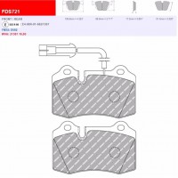 Plaquettes Ferodo DS 3000 FCP721R