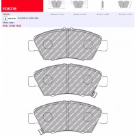 Plaquettes Ferodo DS 2500 FCP776H - HONDA