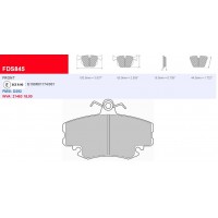 Plaquettes Ferodo DS2500 FCP845H Peugeot 205 GTI