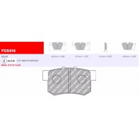 Plaquettes Ferodo DS 2500 FCP956H - Suzuki Swift