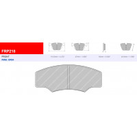 Plaquettes Ferodo DS 3000 FRP218R