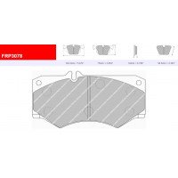 Plaquettes Ferodo DS 3000 FRP3078R