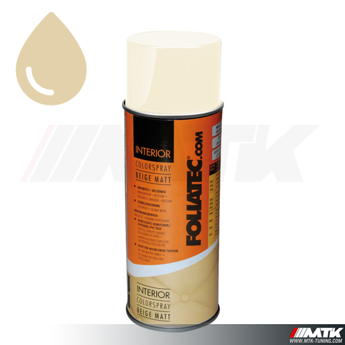 Peinture Foliatec Beige simili cuir et plastiques