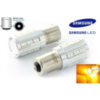 2 Ampoules 21 Leds Samsung P21W jaune
