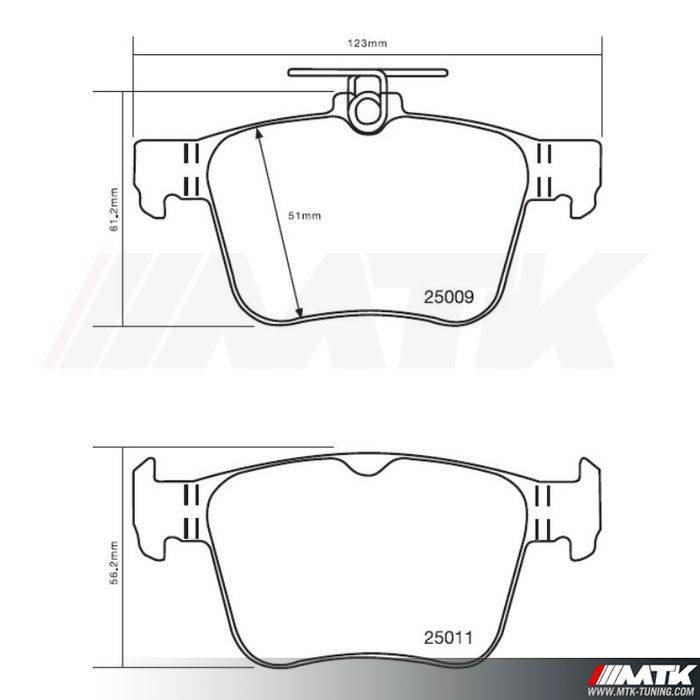 Plaquettes GT2i Clubsport GT-PC9670