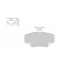Plaquettes de frein Ferodo DS Performance FDS845