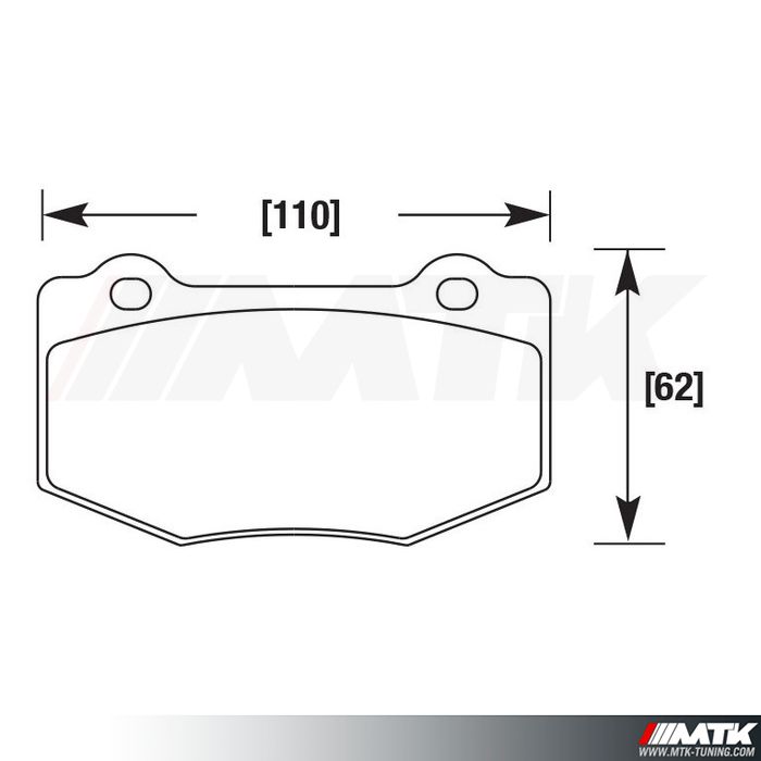 Plaquettes de frein arrière Girodisc Magic Pads Chevrolet C7 Z06