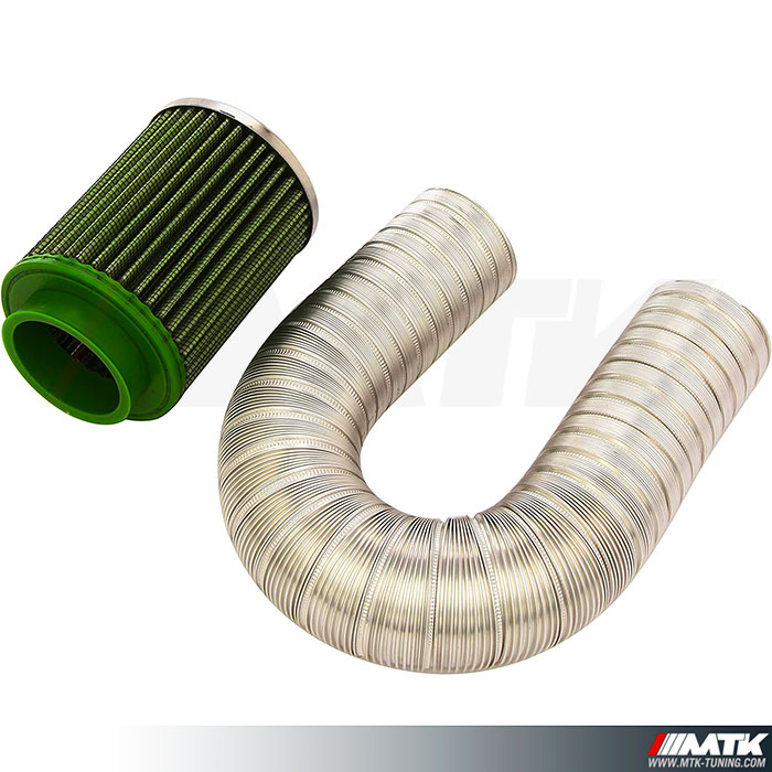 Kit complet d'admission directe Green avec filtre CYLINDRIQUE pour 205 GTI