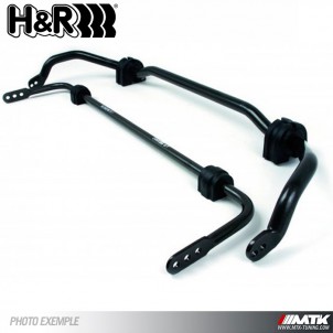 Kit Barres Anti-roulis Aluminium Pour Tamiya Clodbuster BullHead - 1:8, Noir.
