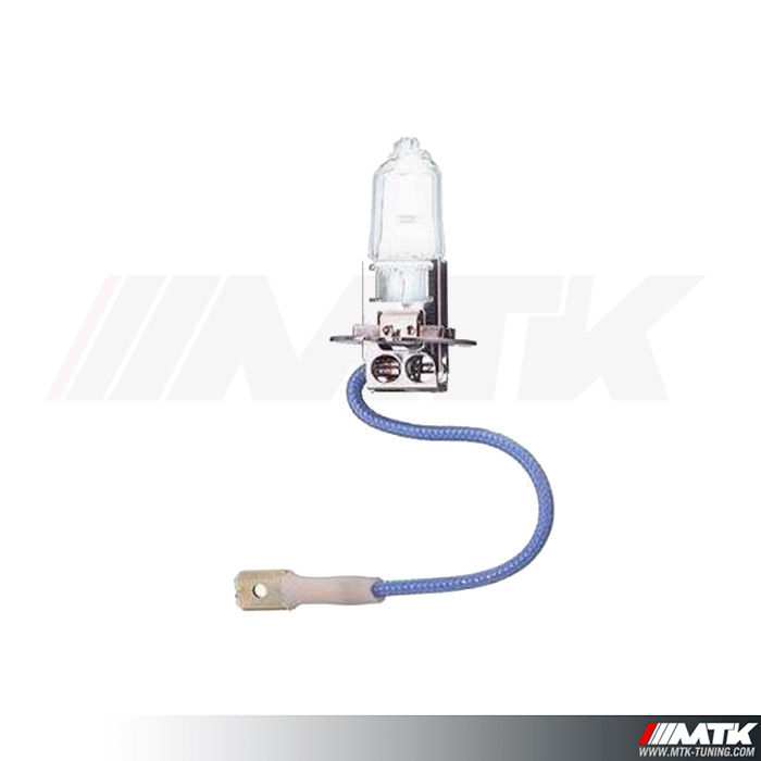 Ampoules halogènes H7 H1 H3 H4 55W 12V 6000K, lumière bleue à boîtier bleu,  ampoules en verre à Quartz, phares automobiles