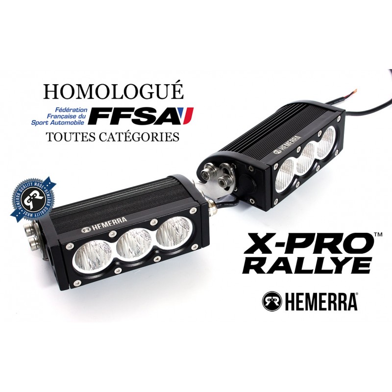 Barre LED X-PRO Rallye - rampe de led homologue FFSA