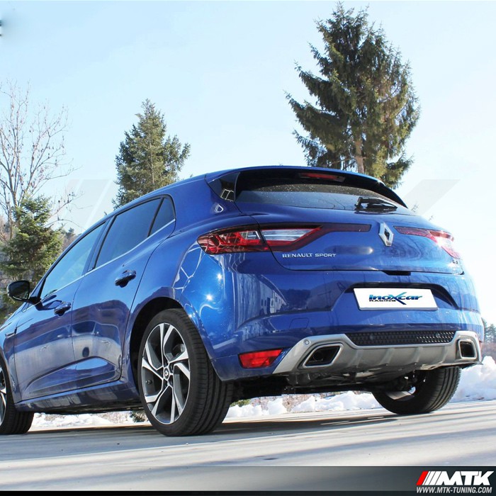 Ligne echappement double sorties inox Pour Megane 4 GT