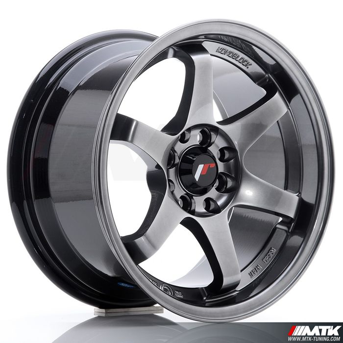 Japan Racing JR3 Hyper Black 15x8 ET25