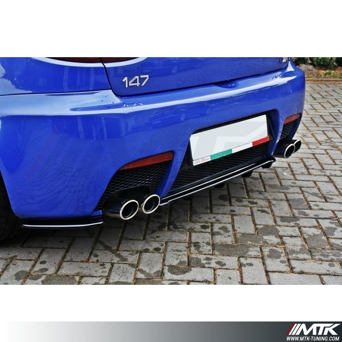 Lame De Spoiler Arrière Maxton Design Pour Alfa Romeo 147 GTA - Noir Brillant, Neuve