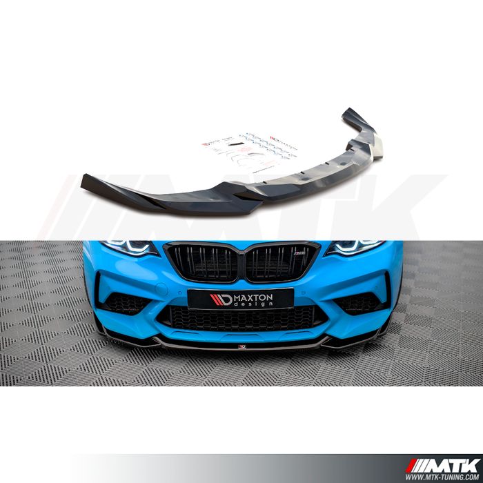 Lame pare choc avant Maxton V1 pour BMW Serie M2 Compétition F87